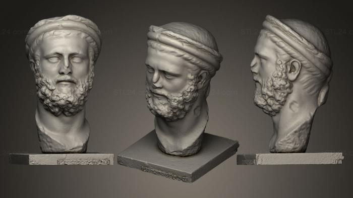 Бюсты и головы античные и исторические (Иерофант, BUSTA_0066) 3D модель для ЧПУ станка